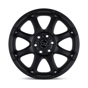 18" BLACK RHINO WHEELS GLAMIS MATTE BLACK FINISH OFF-ROAD RIMS