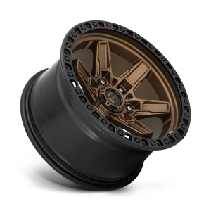 17" FUEL WHEELS D699 KICKER 6 BRONZE CENTER WITH BLACK LIP OFF-ROAD RIMS - Image 3