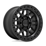 20" KMC WHEELS KM549 GRS MATTE BLACK GLOSS BLACK LIP FINISH RIMS