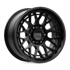 18" KMC WHEELS KM722 TECHNIC SATIN BLACK FINISH RIMS