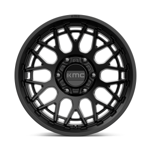 20" KMC WHEELS KM722 TECHNIC SATIN BLACK FINISH RIMS - Image 2