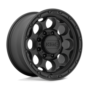 18" KMC WHEELS KM541 DIRTY HARRY TEXTURED BLACK FINISH RIMS
