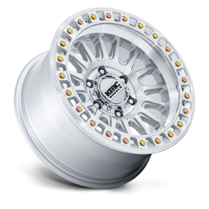 18" KMC WHEELS KM522 IMS GLOSS SILVER MACHINED FACE FINISH RIMS - Image 3