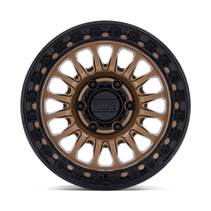 18" KMC WHEELS KM522 IMS MATTE BRONZE W/GLOSS BLACK LIP FINISH RIMS - Image 2