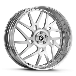 24X9/24X10" FORGIATO WHEELS D TWISTED MAGLIA BRUSHED FACE CHROME LIP FINISH RIMS 5X120 - Image 3