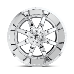 17" FUEL WHEELS D536 MAVERICK DUALLY 8-LUG CHROME PLATED OFF-ROAD RIMS - Image 3