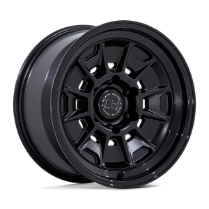 18" BLACK RHINO WHEELS MONDO BR021 MATTE BLACK FINISH GLOSS BLACK LIP FINISH OFF-ROAD RIMS