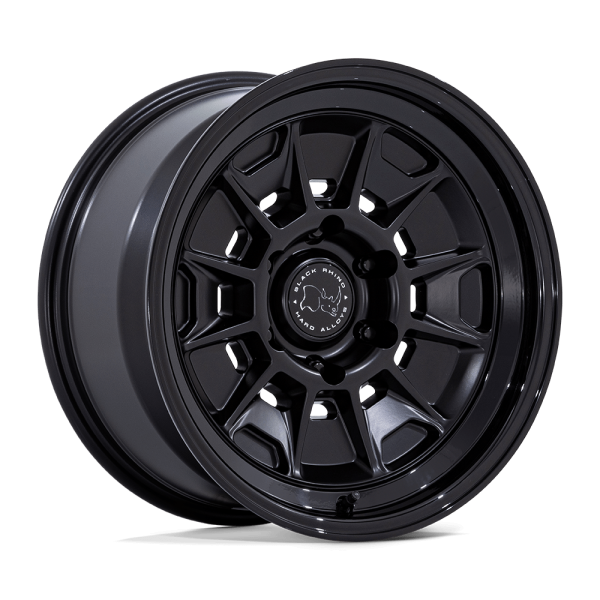 mondomb1 18" BLACK RHINO WHEELS MONDO BR021 MATTE BLACK FINISH GLOSS BLACK LIP FINISH OFF-ROAD RIMS