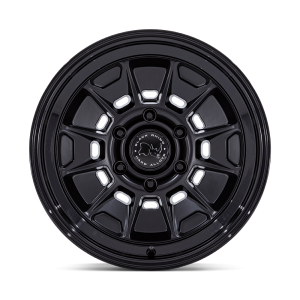 18" BLACK RHINO WHEELS MONDO BR021 MATTE BLACK FINISH GLOSS BLACK LIP FINISH OFF-ROAD RIMS