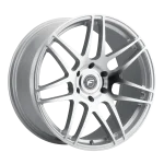 20" FORGESTAR WHEELS F14 DRAG SILVER MACHINED FINISH RIMS