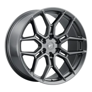 22" FORGESTAR WHEELS X12 SANTIN ANTHRACITE FINISH RIMS