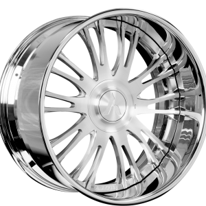 22" ARTIS FORGED WHEELS FROST XL BRUSHED FACE CHROME LIP FINISH RIMS