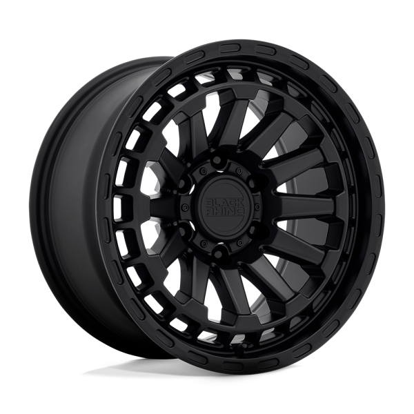 raid-17x8-5-6lug-et-18-matte-blk-a1-png 18" BLACK RHINO WHEELS RAID MATTE BLACK FINISH OFF-ROAD RIMS