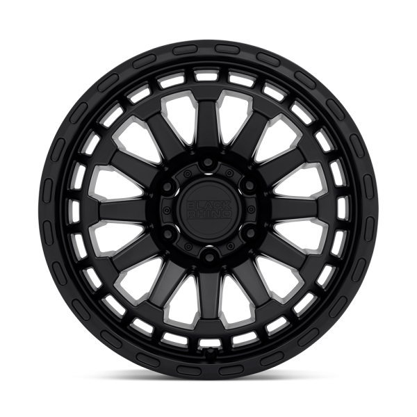18" BLACK RHINO WHEELS RAID MATTE BLACK FINISH OFF-ROAD RIMS