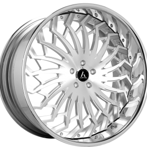 26" ARTIS FORGED SPARTACUS BRUSHED FACE CHROME LIP FINISH RIMS