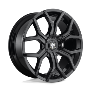 22" DUB WHEELS S208 ROYALTY GLOSS BLACK FINISH RIMS