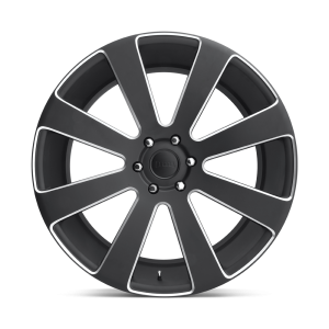 24" DUB WHEELS 8 BALL S187 MATTE BLACK MILLED FINISH RIMS - Image 2