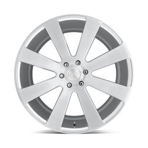 24" DUB WHEELS 8 BALL S213 GLOSS SILVER BRUSHED FINISH RIMS - Image 2