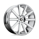 24" DUB WHEELS SHOT CALLA S120 CHROME FINISH RIMS
