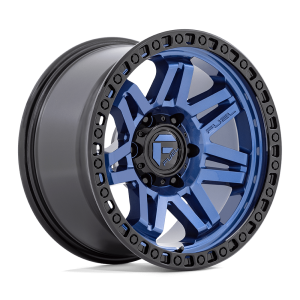 17" FUEL WHEELS D813 SYNDICATE DARK BLUE WITH BLACK RING OFF-ROAD RIMS
