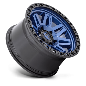 17" FUEL WHEELS D813 SYNDICATE DARK BLUE WITH BLACK RING OFF-ROAD RIMS - Image 2