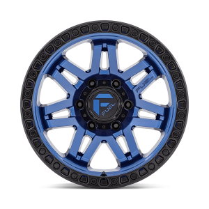17" FUEL WHEELS D813 SYNDICATE DARK BLUE WITH BLACK RING OFF-ROAD RIMS - Image 3