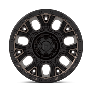 17" FUEL WHEELS D824 TRACTION MATTE BLACK WITH DOUBLE DARK TINT OFF-ROAD RIMS - Image 3