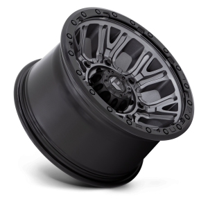 17" FUEL WHEELS D825 TRACTION MATTE GUNMETAL WITH BLACK RING OFF-ROAD RIMS - Image 3