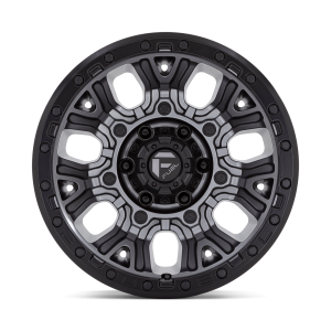 17" FUEL WHEELS D825 TRACTION MATTE GUNMETAL WITH BLACK RING OFF-ROAD RIMS - Image 2