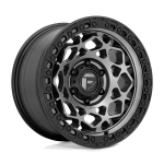 17" FUEL WHEELS D784 UNIT MATTE GUNMETAL WITH BLACK RING OFF-ROAD RIMS