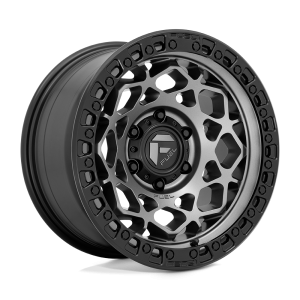 17" FUEL WHEELS D784 UNIT MATTE GUNMETAL WITH BLACK RING OFF-ROAD RIMS