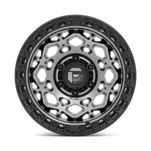 17" FUEL WHEELS D784 UNIT MATTE GUNMETAL WITH BLACK RING OFF-ROAD RIMS - Image 3