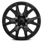 24" TOPLINE REPLICAS WHEELS V1194 SILVERADO SATIN BLACK FINISH RIMS 6x139