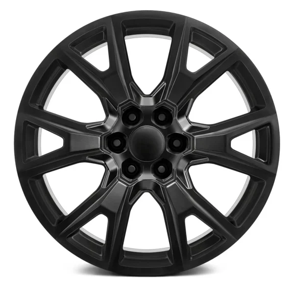 v1194-24 tpline replica 24" TOPLINE REPLICAS WHEELS V1194 SILVERADO SATIN BLACK FINISH RIMS 6x139