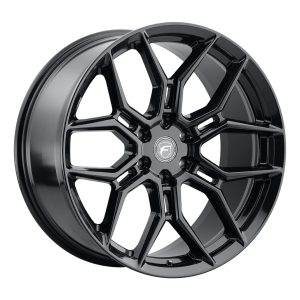 22" FORGESTAR WHEELS X12 GLOSS BLACK FINISH RIMS