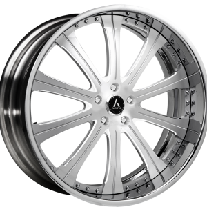 26" ARTIS FORGED OAK CLIFF BRUSHED FACE CHROME LIP FINISH RIMS