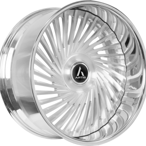 22" ARTIS FORGED WHEELS JUICY XL BRUSHED FACE CHROME LIP FINISH RIMS
