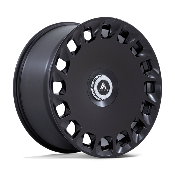 ARISTOCRAT MATTE BLACK 1 20" ASANTI BLACK LABEL WHEELS ARISTOCRAT MATTE BLACK FINISH RIMS
