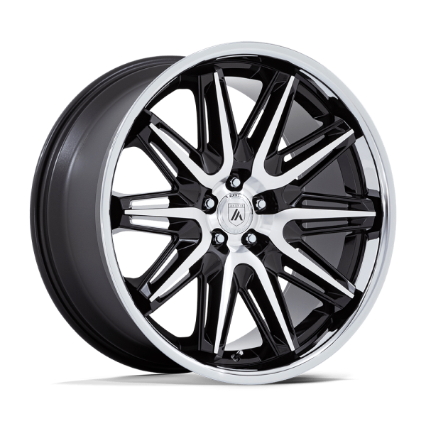 ASANTI IMPERATOR BLACK 1 20" ASANTI BLACK LABEL WHEELS IMPERATOR GLOSS BLACK MACHINED WITH SS LIP FINISH RIMS