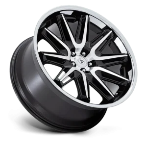 20" ASANTI BLACK LABEL WHEELS IMPERATOR GLOSS BLACK MACHINED WITH SS LIP FINISH RIMS - Image 3