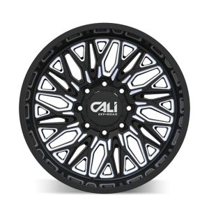 22" CALI WHEELS CRUSHER 9118 GLOSS BLACK W/MILLED SPOKES FINISH RIMS - Image 2