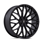 24" ASANTI BLACK LABEL WHEELS MOGUL 6 MATTE BLACK FINISH RIMS