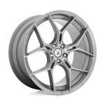 20" ASANTI BLACK LABEL WHEELS MONARCH TITANIUM BRUSHED FINISH RIMS