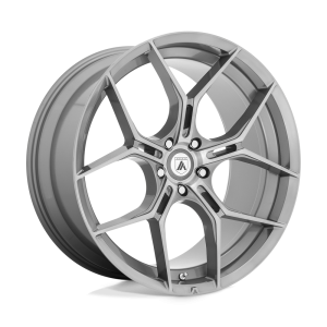 20" ASANTI BLACK LABEL WHEELS MONARCH TITANIUM BRUSHED FINISH RIMS