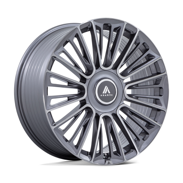 PREMIER ANTHRACITE 1 26" ASANTI BLACK LABEL WHEELS PREMIER ANTHRACITE BRUSHED FINISH RIMS
