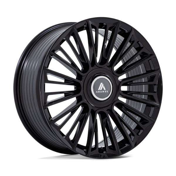 26" ASANTI BLACK LABEL WHEELS PREMIER GLOSS BLACK FINISH RIMS