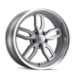 20" RIDLER WHEELS 608 GREY WITH MILLED SPOKES AND DIAMOND LIP RIMS