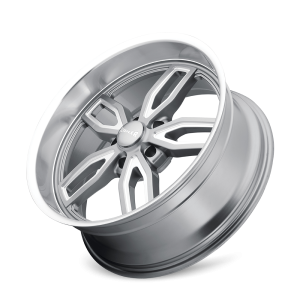 18" RIDLER WHEELS 608 GREY WITH MILLED SPOKES AND DIAMOND LIP RIMS - Image 3