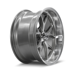 20" RIDLER WHEELS 610 GLOSS GREY WITH DIAMOND CUT FACE AND LIP RIMS - Image 4