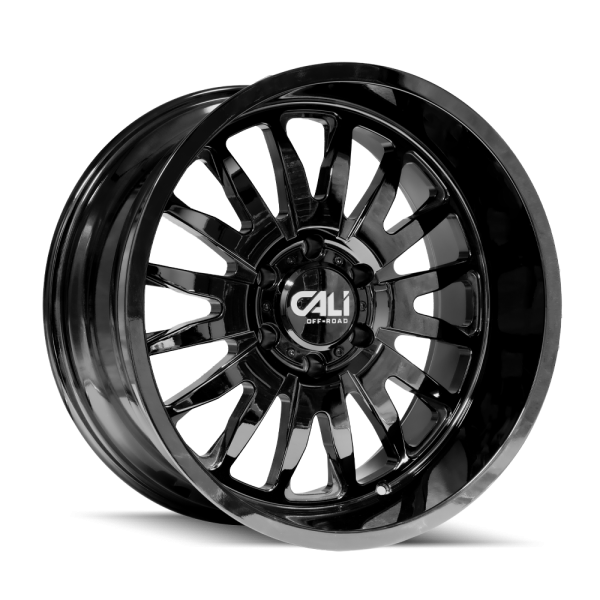 20" CALI WHEELS SUMMIT 9110 GLOSS BLACK FINISH RIMS
